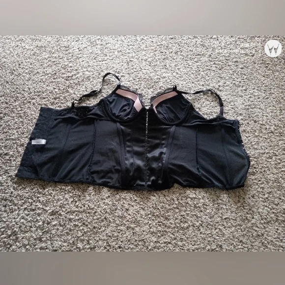 Victoria's Secret Women's Corset Bra Black Pink Size 36C 2008 - Picture 5 of 8